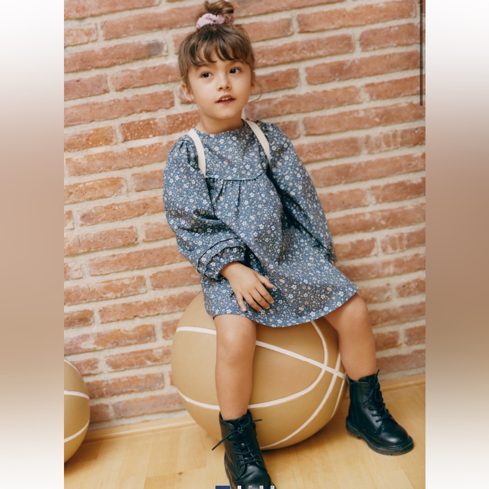 MANGO FLOWERS COTTON DRESS